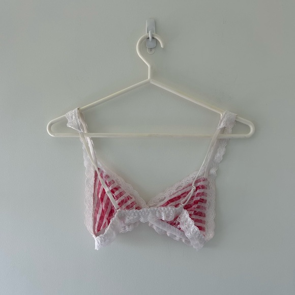 Hanky Panky Peppermint Stripe Bralette - Picture 4 of 6